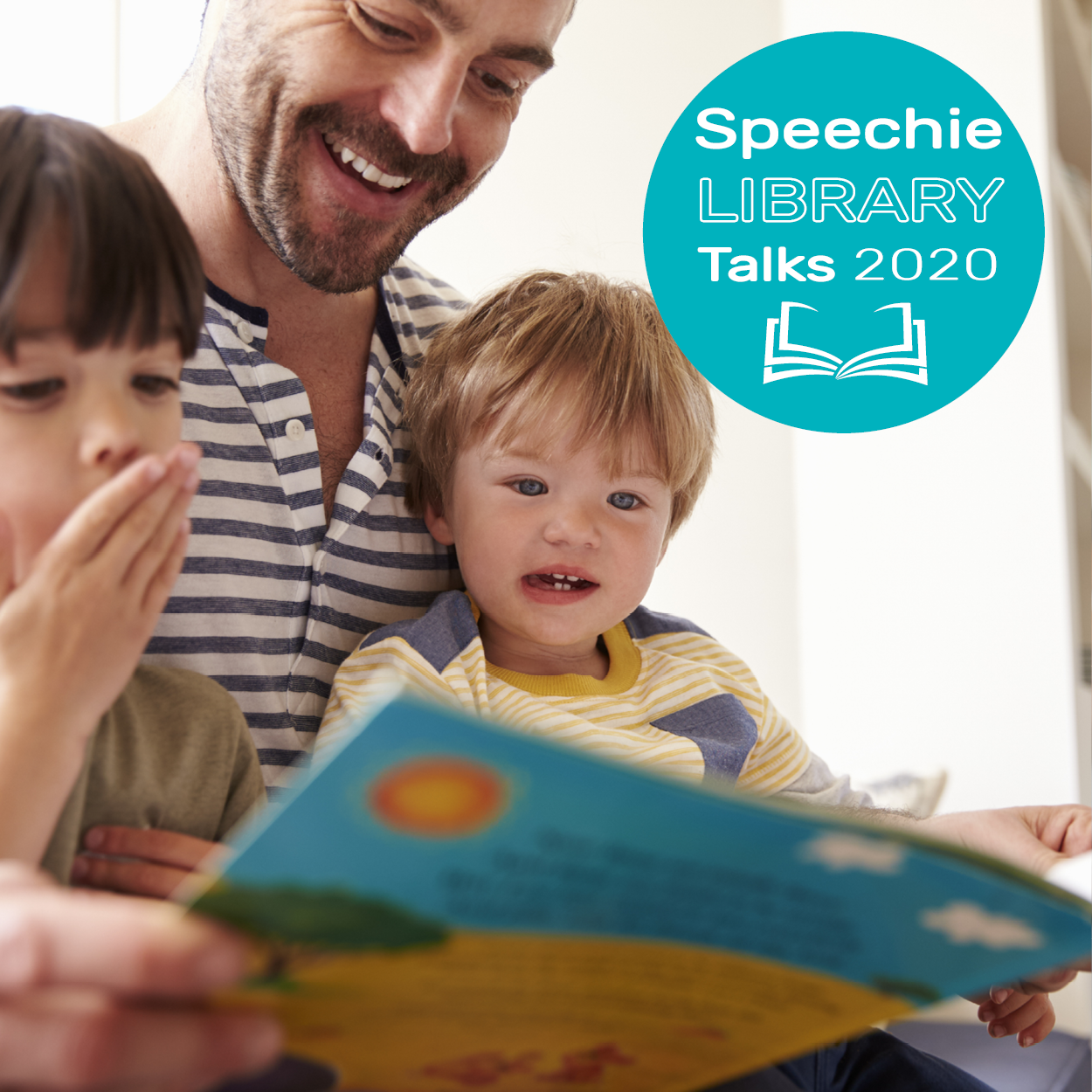 Speechie Library Talks 2020 - Social media tiles 1250x12502